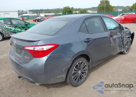 2015 Toyota Corolla S Plus из США, поврежденный, VIN 2T1BURHE8FC453119